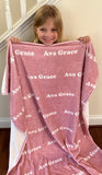 Personalized Baby Blanket, Toddler Blanket, Throw Blanket