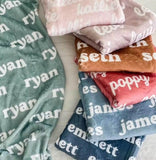 Personalized Baby Blanket, Toddler Blanket, Throw Blanket